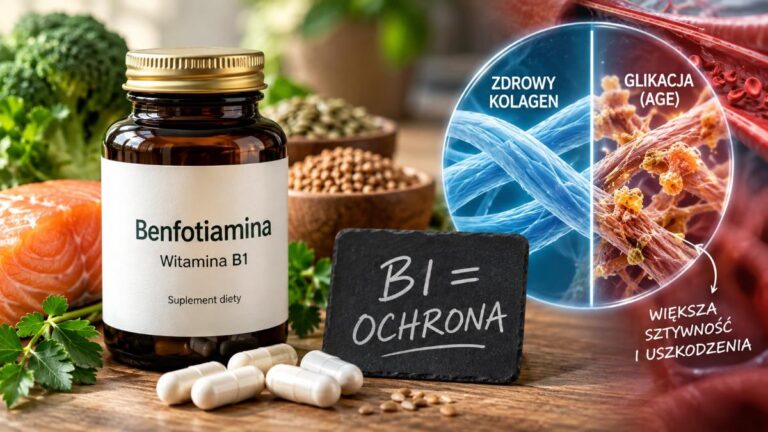 Benfotiamina (witamina B1) chroni przed glikacją i AGE? Sprawdzamy badania, o których mówi Marek Skoczylas benfotiamina witamina b1 chroni przed glikacją i age