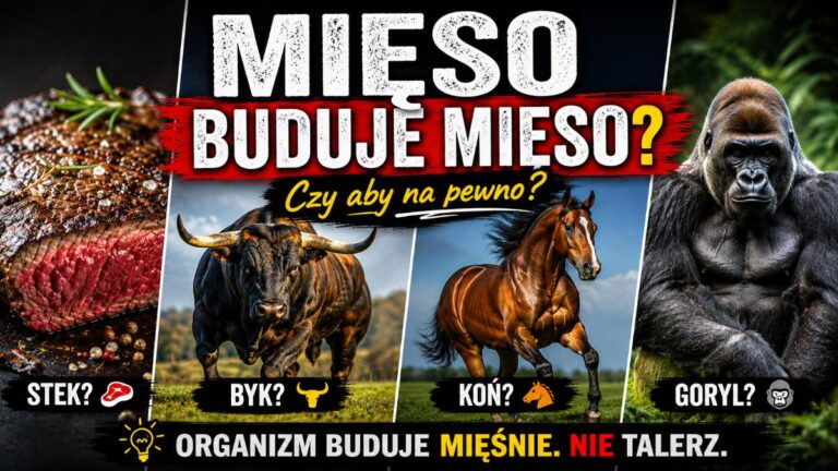 „Mięso buduje mięso”? Co naprawdę buduje mięśnie – i dlaczego koń, byk i goryl komplikują narrację carnivore co naprawdę buduje mięśnie